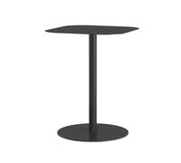 Mesa auxiliar nastätten cuadrada interior/exterior metal 50x40x40 cm negro mate [en.casa]