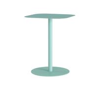 [en.casa] Mesa Auxiliar Nastätten Tablero Cuadrado para Sala Terraza Práctica Mesilla de Noche Apta para Interior/Exterior Mesa de Café Metal 50 x 40 x 40 cm - Verde Menta