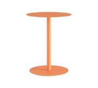 Mesa auxiliar nastätten redonda interior/exterior metal 50xø40 cm naranja mate [en.casa]