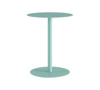 [en.casa] Mesa Auxiliar Nastätten Tablero Redondo para Sala Terraza Práctica Mesilla de Noche Apta para Interior/Exterior Mesa de Café Metal 50 x Ø 40 cm - Verde Menta