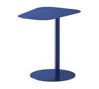 Mesa auxiliar nastätten trapezoidal interior/exterior metal 50x50x38cm - azul oscuro [en.casa]