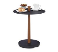 Mesa auxiliar negra Mesita diseño industrial Mesa café acero Mini mesa salón