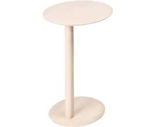 Mesa auxiliar pequeña con borde de madera maciza, diseño minimalista para sala de estar, dormitorio, sofá, mesita de noche, perfecta para mini balcones y espacios de esquina