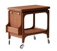 Mesa auxiliar pequeña Mesa auxiliar for sofá con carrito de almacenamiento for el hogar, mesa de esquina móvil for sala de estar, mesa auxiliar estrecha for gabinete lateral Mesita de noche móvil