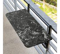 Mesa auxiliar plegable ajustable de pared para balcón y terraza, muebles de patio portátiles que ahorran espacio, mesa colgante blanca de 80 cm para uso al aire libre