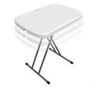 Mesa auxiliar plegable ajustable en altura lifetime 66 x 46 x 61-71 cm 46 cm