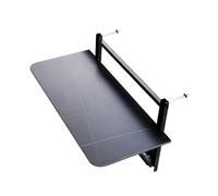 Mesa Auxiliar Plegable con Barandilla para Balcón, Mesa Colgante Portátil con 4 Alturas Ajustables, Muebles De Exterior para Jardín, Porche, Patio, 120 Cm,Length 120cm