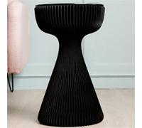 Mesa auxiliar plegable con montaje magnético, parte superior de cristal para patio, sala de estar y uso al aire libre