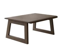 Mesa auxiliar plegable de bambú, centro de mesa compacto marrón oscuro para sala de estar y balcón, diseño sin instalación en 3 segundos, solución de ahorro de espacio, 27.6 x 15.7 x 11.8 pulgadas