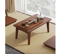 Mesa auxiliar plegable de bambú, mesa baja estilo japonés, mesa tatami portátil para sala de estar, balcón, uso al aire libre, no requiere montaje