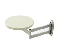 Mesa Auxiliar Plegable de Pared Moderno con Soporte Plegable Retráctil | Mesa Pequeña Extensible, Mesa de Centro Moderna para Sala de Estar, Cocina y Oficina - Que Ahorra Espacio(White,24cm)