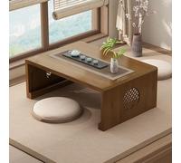 Mesa auxiliar plegable, diseño ligero y portátil para yoga, meditación, té o decoración del hogar, ecológica para sala de estar, dormitorio o uso al aire libre