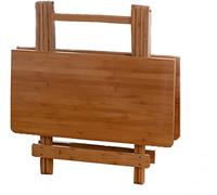 Mesa auxiliar plegable, mesa de comedor plegable, mesa de cocina de altura ajustable portátil, mesa de sofá de ahorro de espacio pequeño, para el comedor de la escuela de jardín del patio LWX