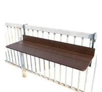 Mesa Auxiliar Plegable para Balcón Mesa Colgante con barandilla de balcón Moderna, Escritorio de computadora Colgante Sencillo y fácil, Escritorio Plegable elevable Creativo for Barra de casa(60cm)