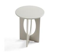 Mesa auxiliar podeldsvin 49xø40 cm redondo color camello [en.casa]