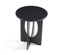 Mesa auxiliar podeldsvin 49xø40 cm redondo negro [en.casa]