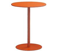 Mesa auxiliar redonda con base resistente para uso en interiores y exteriores en el hogar, bar, jardín y comedor