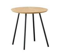 Mesa auxiliar redonda con soporte de metal de 4 pies, mesa de café simple y moderna, mesa de noche para sala de estar, dormitorio, oficina, sofá, mesa de té