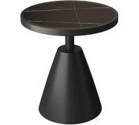 Mesa auxiliar redonda de pizarra con base de metal, elegante mesa auxiliar para sala de estar o dormitorio (color: D) - Muebles versátiles de diseño moderno