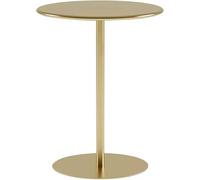 Mesa auxiliar redonda, mesa auxiliar de metal de hierro, mesa de bar redonda, mesa de bar moderna, mesa de café, mesa de aperitivos, estación de trabajo portátil para sofá y cama