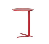 Mesa Auxiliar Redonda Mesa Auxiliar, Mesa De Centro Pequeña Mesa De Sofá De Hierro Forjado for Sala De Estar, Mesita De Noche for Dormitorio, Mesita De Noche Negra, Mesa De Jardín Mesas De Picnic(Red,