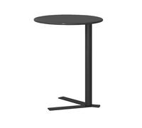 Mesa Auxiliar Redonda Mesa Auxiliar, Mesa De Centro Pequeña Mesa De Sofá De Hierro Forjado for Sala De Estar, Mesita De Noche for Dormitorio, Mesita De Noche Negra, Mesa De Jardín Mesas De Picnic(Blac