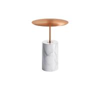 Mesa auxiliar Steinberg Serie 541, con base de mármol, redonda, 400x400x525mm, SOLIDSurface, 541710052RG, Color: Oro rosa