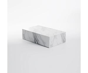 Mesa auxiliar Steinberg Serie 541, Mármol claro, SOLIDSurface, 1000x600x270mm, 541701052