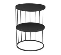 Atmosphera Mesita auxiliar Createur d'Interieur Negro 1 Mesa Doble