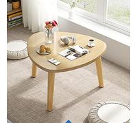 Mesa auxiliar triangular de estilo nórdico para ventana de bahía, mesa de té pequeña con estilo Ins, perfecta para mesa baja para alféizar de ventana, balcón, mesa de té de la tarde (color: marrón,