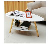 Mesa auxiliar triangular de madera blanca moderna para sala de estar, mesa auxiliar elegante para decoración del hogar y oficina, diseño elegante y versátil