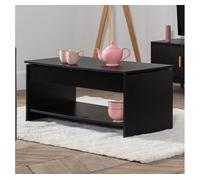 Mesa baja con tapa elevable negra hedda