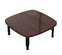 Mesa baja cuadrada, mesa japonesa plegable del tatami para el piso sentado, mesa de centro que ahorra espacio, escritorio pequeño del comedor para el balcón del dormitorio de la sala de estar, no se r