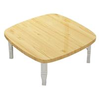 Mesa baja cuadrada, mesa japonesa plegable del tatami para el piso sentado, mesa de centro que ahorra espacio, escritorio pequeño del comedor para el balcón del dormitorio de la sala de estar, no se r