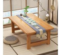 Mesa baja de bambú para meditación y sala de estar, no requiere montaje, muebles de oficina Tatami