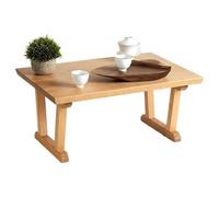 Mesa baja de estilo japonés para balcón o ventana, mesa de suelo de madera maciza antigua con diseño exquisito