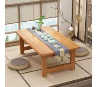 Mesa Baja Japonesa de Bambú Plegable para Espacio de Asiento Ahorrador de Espacio Sentado en El Suelo Escritorio Tatami Mueble de Comida Portátil para Salón(A,70*40*35CM/27.6*15.7*13.8IN)