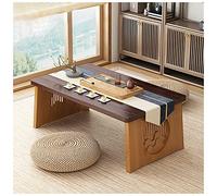 Mesa baja japonesa para meditación y comedor, versátil mesa de café y té, mesa compacta de 60 x 40 x 30 cm, mesa de altar para prácticas espirituales, ideal para sentarse en el suelo (color: C)