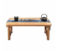 Mesa Baja Japonesa Plegable Tatami Chabudai Mesa Baja Portátil Multifuncional para Salón con Patas Plegable, Mesa De Centro Japonesa Pequeña para Comer para Dormitorio Salón Balcón Sin Montaje