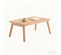 Mesa baja plegable de bambú de 100 cm, no requiere montaje, diseño minimalista para apartamentos, sala de estar y dormitorio