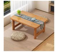 Mesa baja plegable de bambú estilo japonés para sentarse en el suelo, escritorio de meditación para sala de estar, hogar y oficina, 100 x 50 cm
