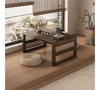 Mesa baja plegable de madera - Mesa auxiliar multiusos de acrílico para balcón, pequeña mesa japonesa, 39.3 x 18.9 x 15.7 pulgadas