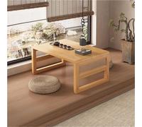 Mesa baja plegable de madera - Mesa auxiliar multiusos de acrílico para balcón, pequeña mesa japonesa, 39.3 x 18.9 x 15.7 pulgadas