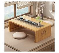 Mesa baja plegable de suelo, elegante mesa de centro para decoración de sala de estar y comedor, mueble funcional versátil