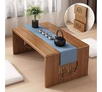 Mesa baja plegable japonesa, escritorio de meditación zen, mesa de centro que ahorra espacio para sala de estar, comedor, té, decoración del hogar