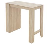 Mesa bar con 3 compartimentos laterales madera MDF tabla para comedor a elegir
