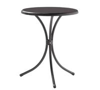 Mesa Bistro Ø60x72cm Gris Hierro Marco Placa Decoración Nuevo, Made IN Germany