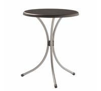 Mesa Bistro Ø60x72cm Redondo Grafito Marco, Plato de Decoración, Made IN Germany