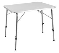 Casaria® Mesa de Picnic Plegable de Aluminio 80x55cm Altura Ajustable 50-69cm 6,5Kg Mesita de Camping