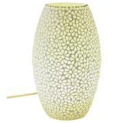 Mesa Boho y lámpara de noche de vidrio con patrón de mosaico Tiaga -1-